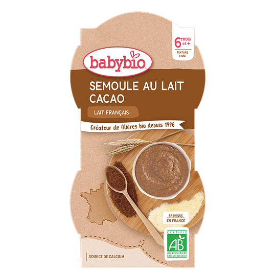 Semoule lait Cacao dès 6 mois