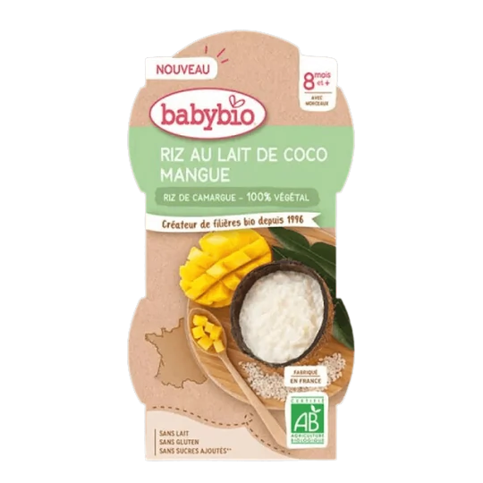 Riz Lait  Coco Mangue dès 8 mois