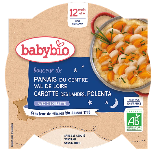 Plate Parsnip Carrot Polenta from 12 months