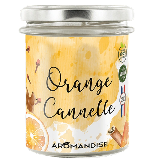 Bougie d'Ambiance Orange Cannelle