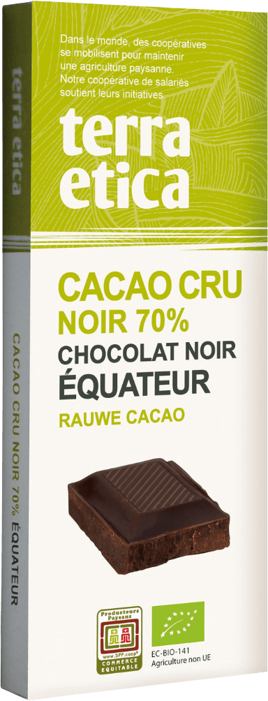 Ruwe Donkere Chocolade 70% Cacao Ecuador