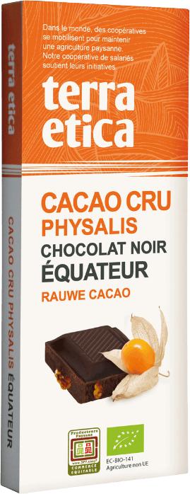 Raw Dark Chocolate 70% Physalis