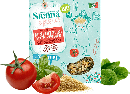 Mini Ditalini with veggies + 10 months Organic