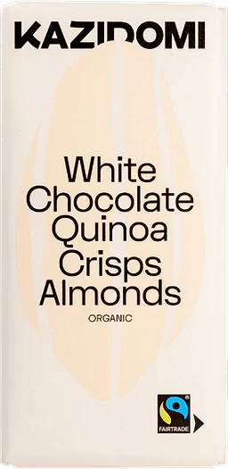 White Chocolate Vegan Puffed Quinoa Almonds Organic