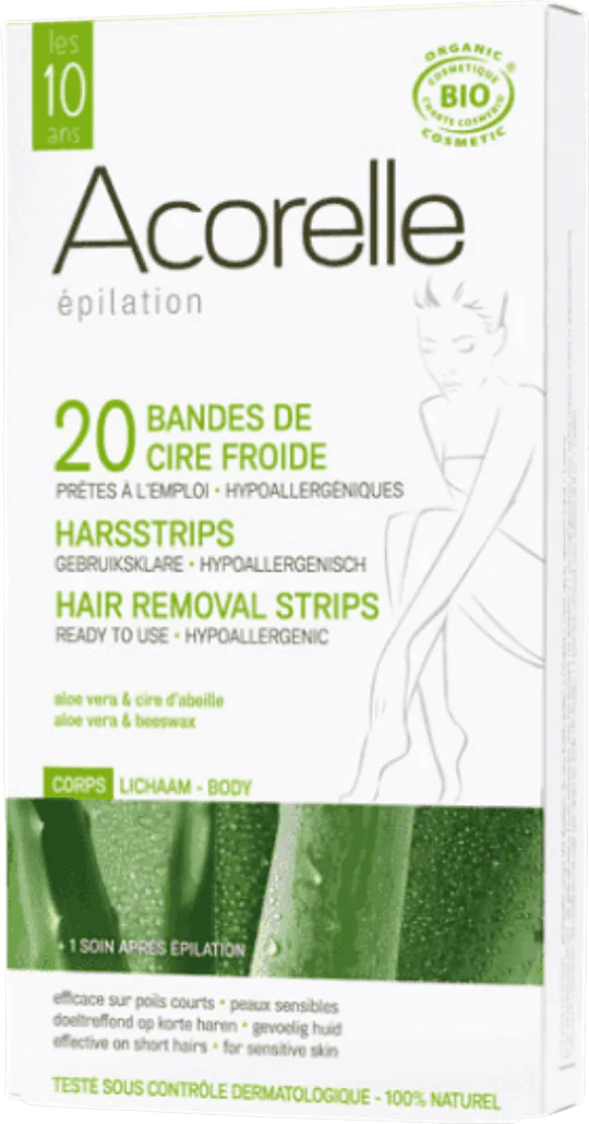 Hair Removal Strips Body 20strips Organic