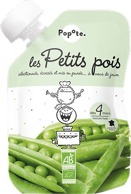 Food Pouch Peas Organic