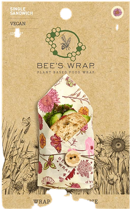 Bee's Wrap Vegan Sandwich Meadow Magic