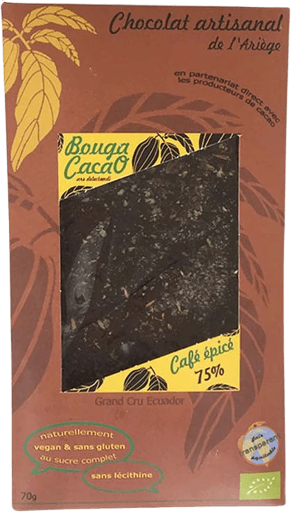 Cinnamon Coffee Dark Chocolate Bar