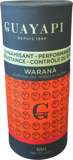 Waranà Guarana 100 Capsules 420mg Organic