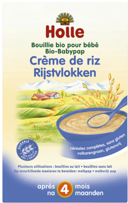 Lait végétal bio à base de riz, céréales bio pour bébé