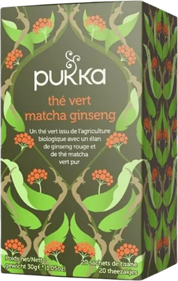 Ginseng Matcha Green 20 Teabags Organic