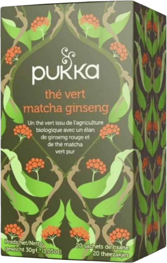 Ginseng Matcha Green 20 Teabags Organic