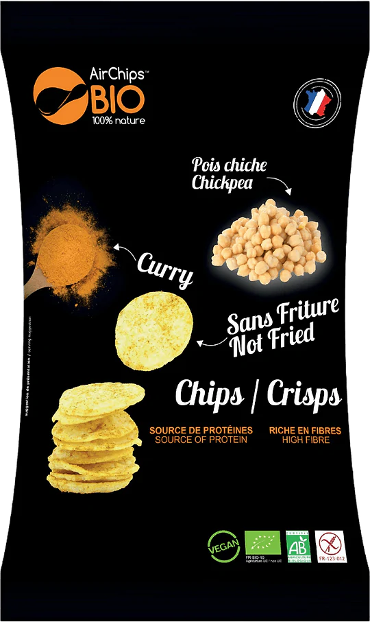 No Fry Chickpea Curry chips Organic