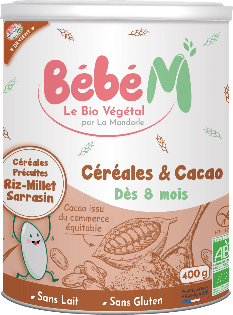 Céréales & Cacao + 8 mois  Bio 400g