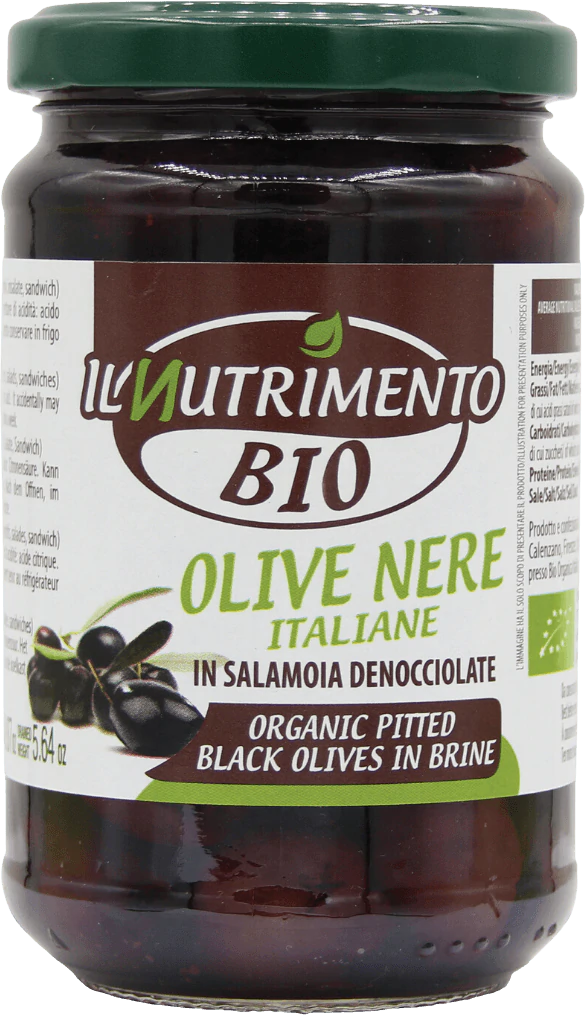 Ontpitte zwarte olijven
