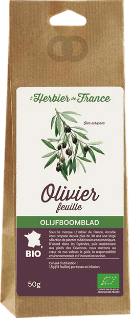 Feuilles d'olivier bio - 50g