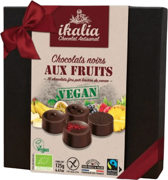 Vegan Dark Chocolate Fruit Box