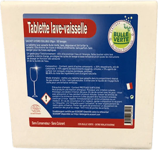 Bulle Verte Dishwasher tablets 50 pieces