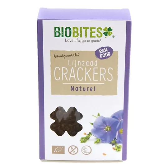 Natural linseed Crackers 6pcs Organic