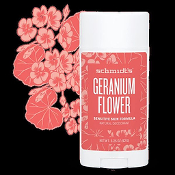 Schmidt's - Déodorant naturel stick aux fleurs de géranium sensitive skin 92g