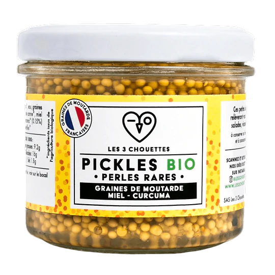 Pickles Whole Grain Mustard Honey Curcuma Organic