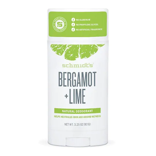 Natural Deodorant Stick Bergamot & Lime