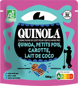 Quinoa Enfants Petits Pois Carottes Lait de Coco