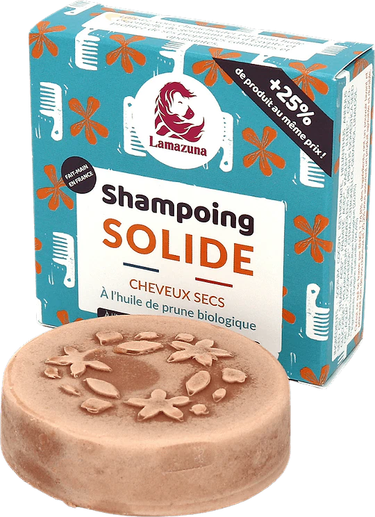 Shampoing Solide Prune Cheveux Secs