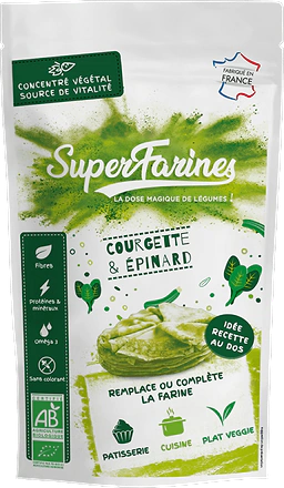 Super Farine Verte - Épinards & Courgettes