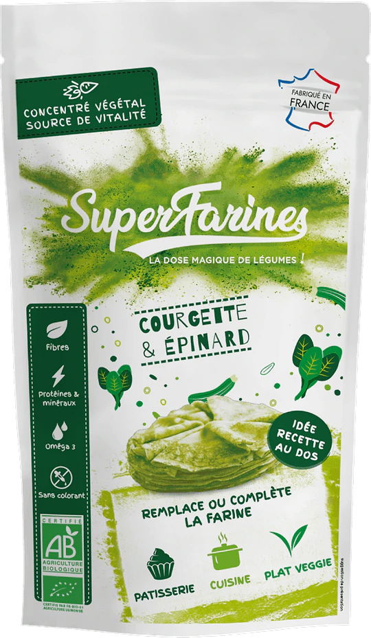 Super Farine Verte - Épinards & Courgettes