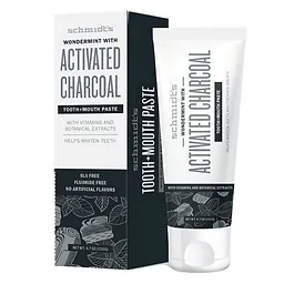 Natural tooth & mouth paste with activated charcoal & mint