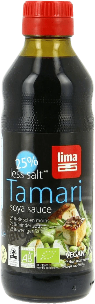 25% minder zout Tamari soja saus