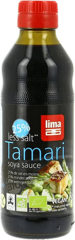25% minder zout Tamari soja saus