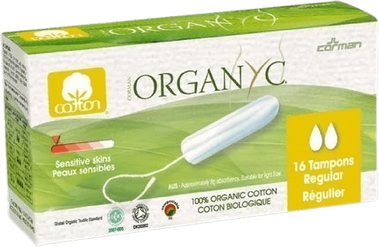 Regular Tampons without Applicator 16 pieces Organic