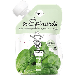 Squeeze Pouche Spinach Gourd Organic