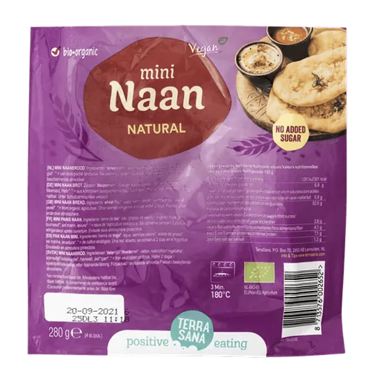 Naan Bread Natural Organic