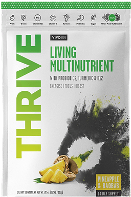 THRIVE Multinutriments Vitamines & Probiotiques Ananas Baobab Poudre