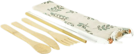 Bambo Leaves 5 Pieces Cutlery Set