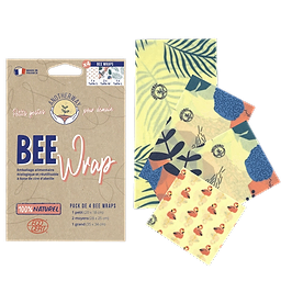 4x Pack Bee Wrap Tropical