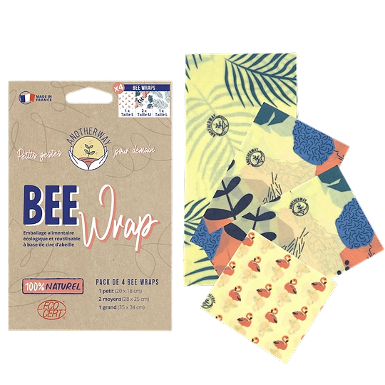 Lot 4 Bee Wrap Emballages Alimentaires