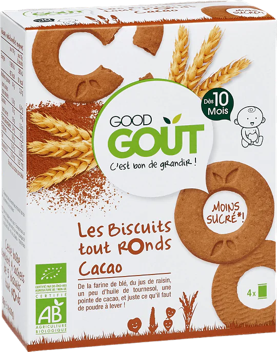 Cocoa Round Biscuits from 10 months