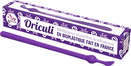 Purple oriculi in bioplastic