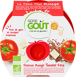 Plat Rouge Quinoa Tomate + 12 mois