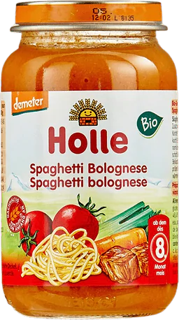 Baby Food Spaghetti Bolognese + 8 months Organic