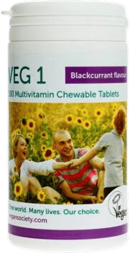 Veg1 180 Blackcurrant Flavor Tablets