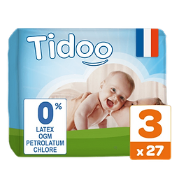 27 Diapers T3 4 to 9kg