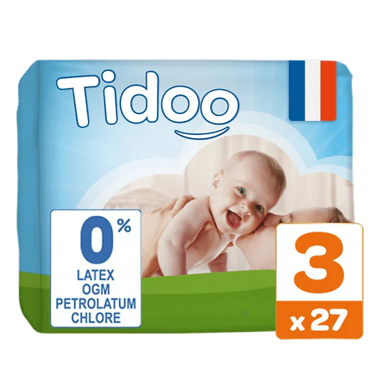 27 Diapers T3 4 to 9kg
