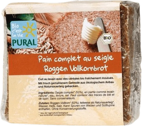 Rye Wholewheat Bread Organic