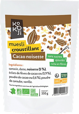 Muesli Cacao Noisette Sans Sucres Ajoutes