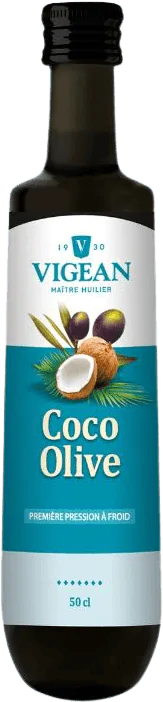 Huile vierge de noix de coco bio Vigean - 25 cL : Huiles bio